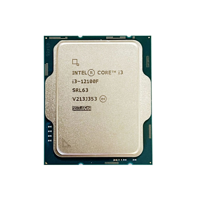CPU Intel Core i3-12100F (3.3GHz turbo up to 4.3GHz, 4 nhân 8 luồng, 12MB Cache, 58W)- Socket Intel LGA 1700) TRAY
