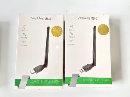 Bộ Thu USB Wifi RTL-8192GU 300m 2.4G-5G VK300 Veggieg Hàng Chính Hãng