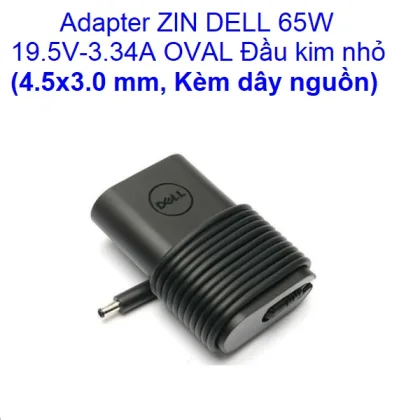 Adapter Dell 19.5V 3.34A - Chân Kim nhỏ Ovan VG