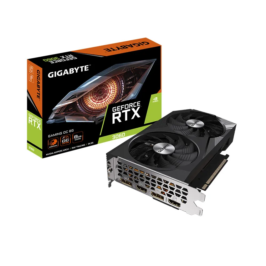 Card màn hình GIGABYTE GeForce RTX 3060 GAMING OC 8G (GV-N3060GAMING OC-8GD)