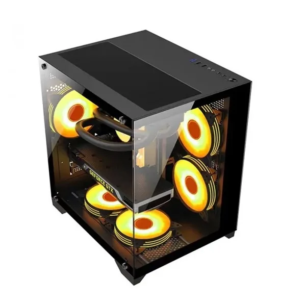 Vỏ case Coolerplus CPC-X34B - Màu đen ( Vỏ bể cá )